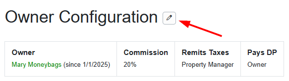 Click on the Change pencil icon.