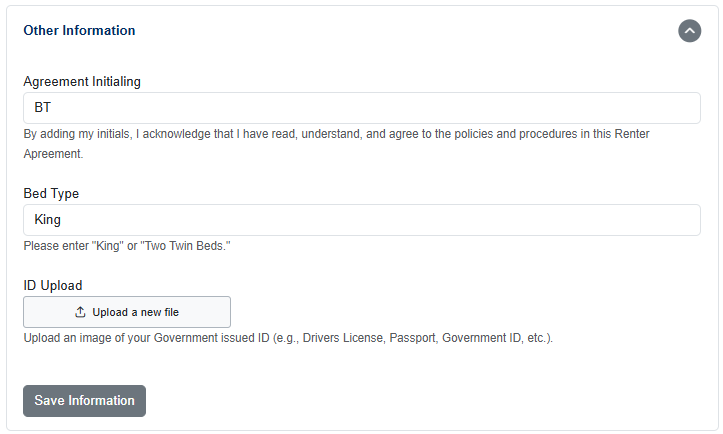 If you select Yes, required entry from the Display section, the guest will see the single-line field during checkout and be able to enter the optional or required data.