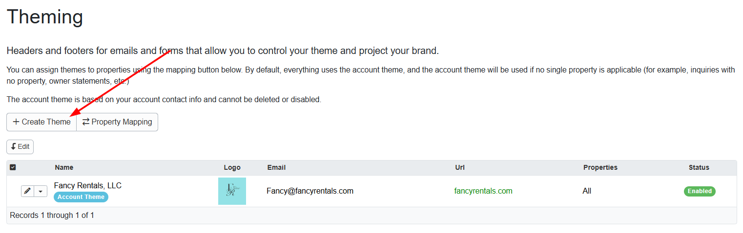To add or create a customized theme, users can navigate to Settings  Branding & Legal > Theming > + Create Theme button.