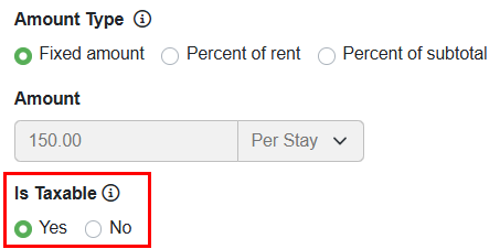 Users configure their surcharge taxes by navigating to Settings > Pricing > Surcharges > either a specific surcharge or Create Surcharge > Is Taxable.&nbsp;The default selection is Yes, that the surcharge is taxable.
