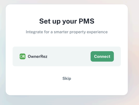 Click “Connect” to connect your XenGuide account to your OwnerRez account.