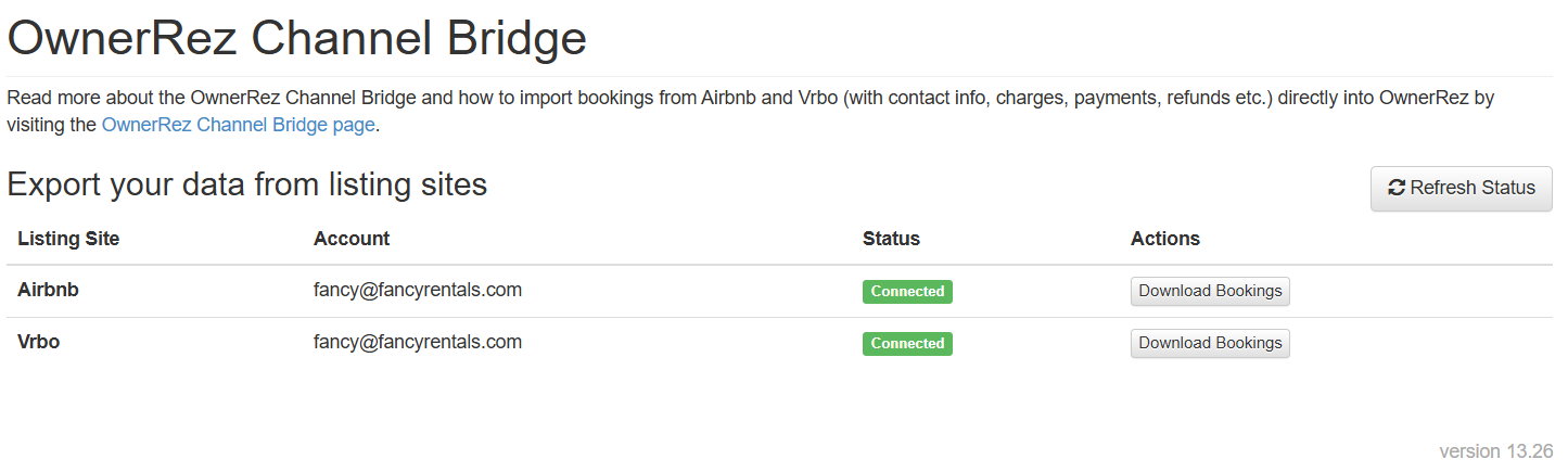 First, check the current version of your Channel Bridge. To do this, open Channel Bridge and look at the bottom right of the screen.