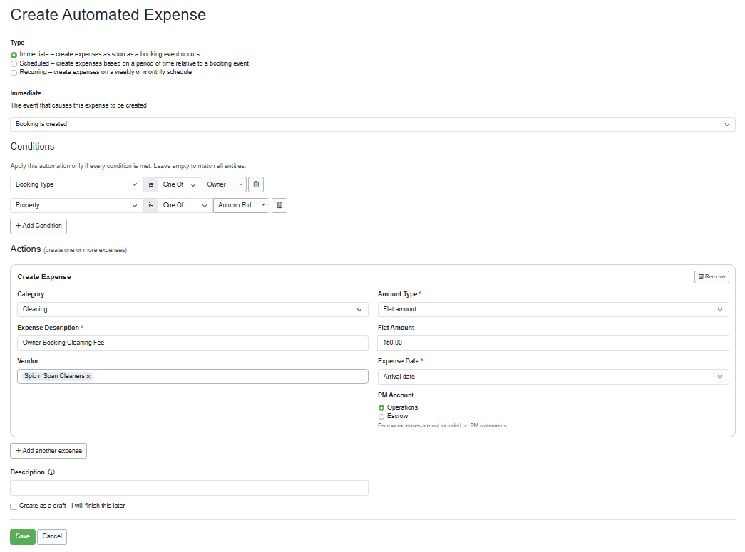 Want to automatically apply cleaning fees for owner bookings? You can configure that with the following settings.