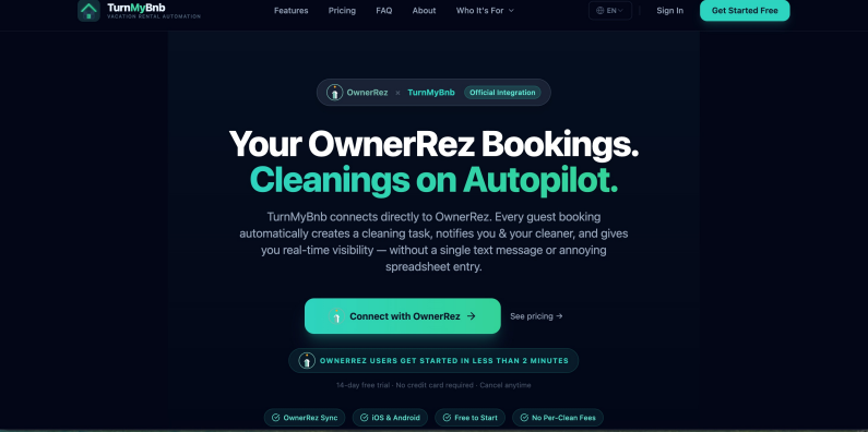 2. To get started, click&nbsp;Connect with OwnerRez.