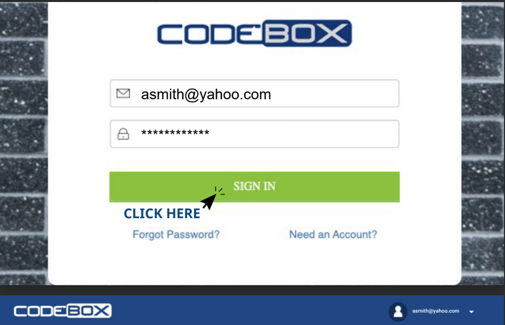 Sign in to CodeBox.