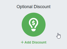 Navigate to Settings > Pricing > Discounts > + Create Discount > Optional Discount.