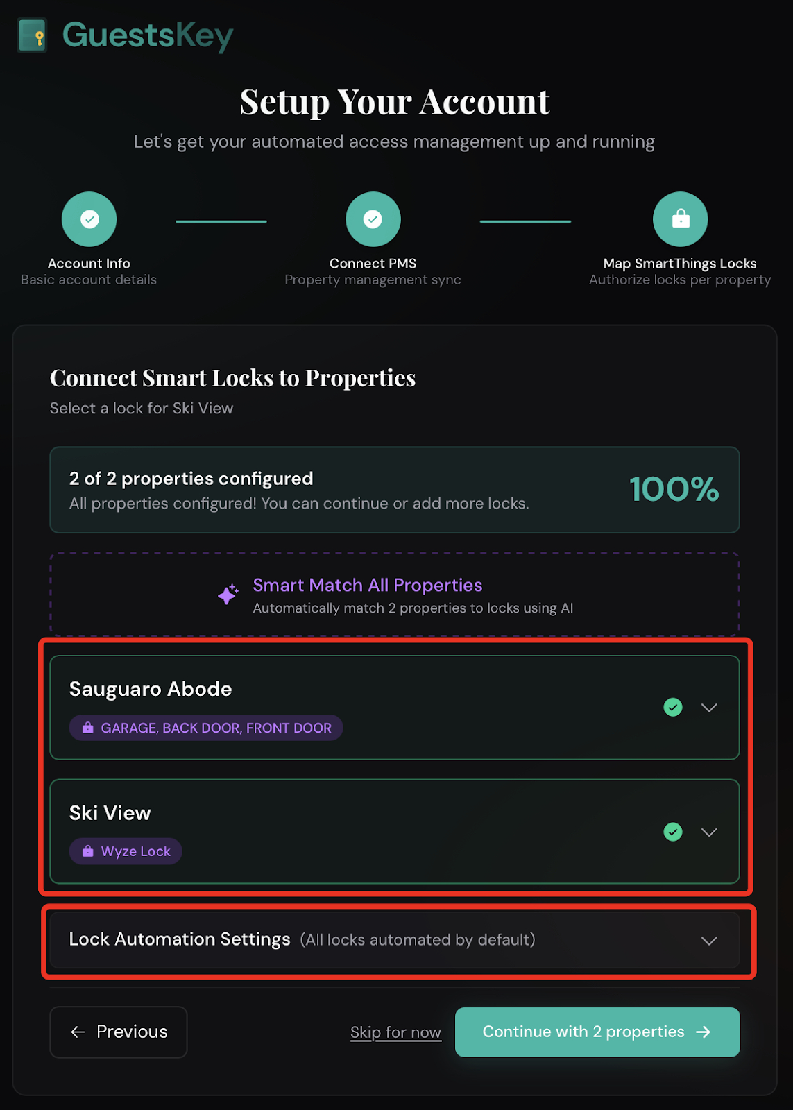 To add more locks, follow the same steps by clicking 