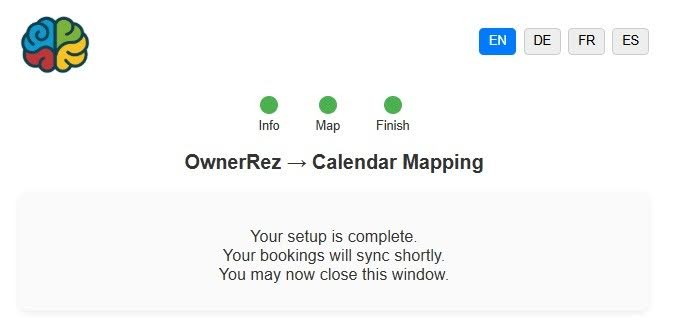 When finished, click Save Mapping.