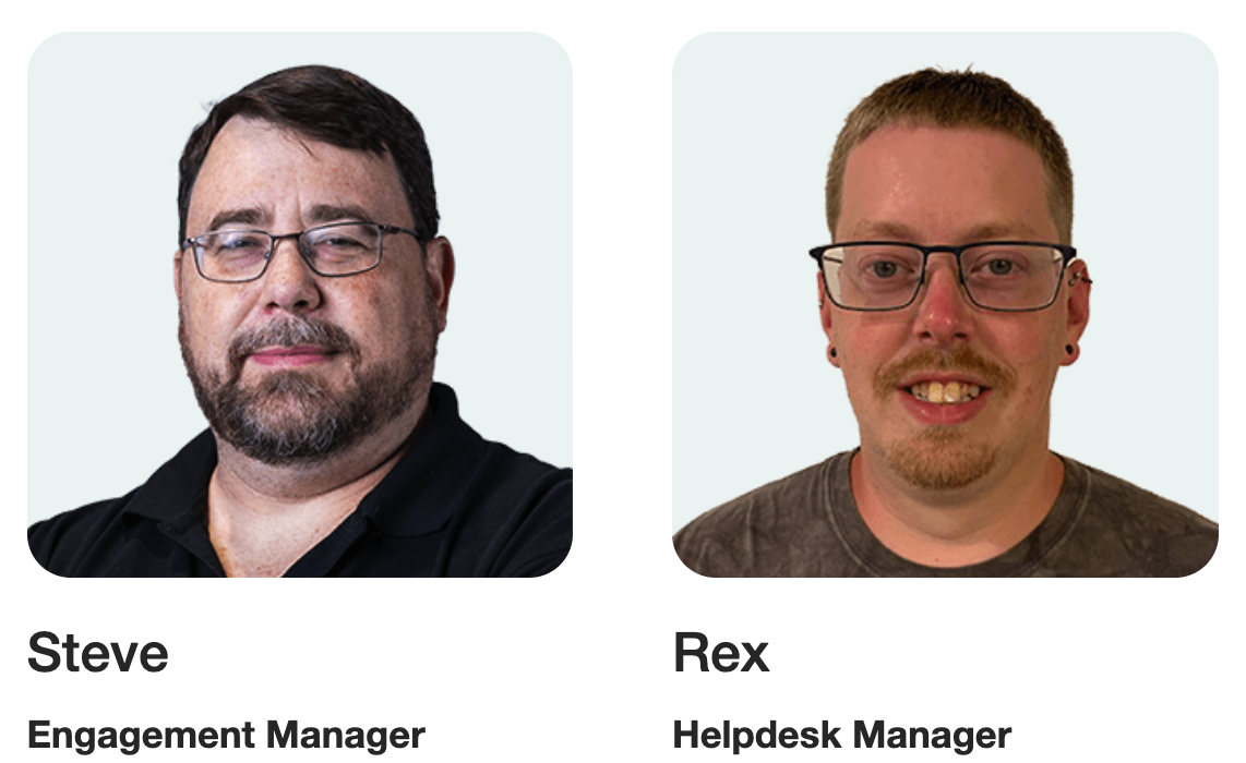 OwnerRez Team Mambers Steve (Engagement Manager), and Rex (Helpdesk Manager)