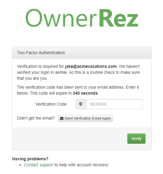 Get a verification code and sign in with two-factor authentication