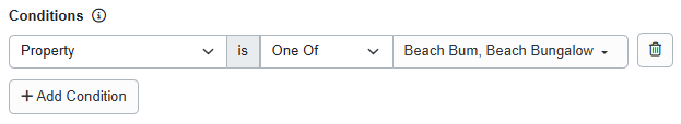 Do you need to limit this discount to specific properties? Add Conditions > Applicability > Listing Site and select the specific property/ies.