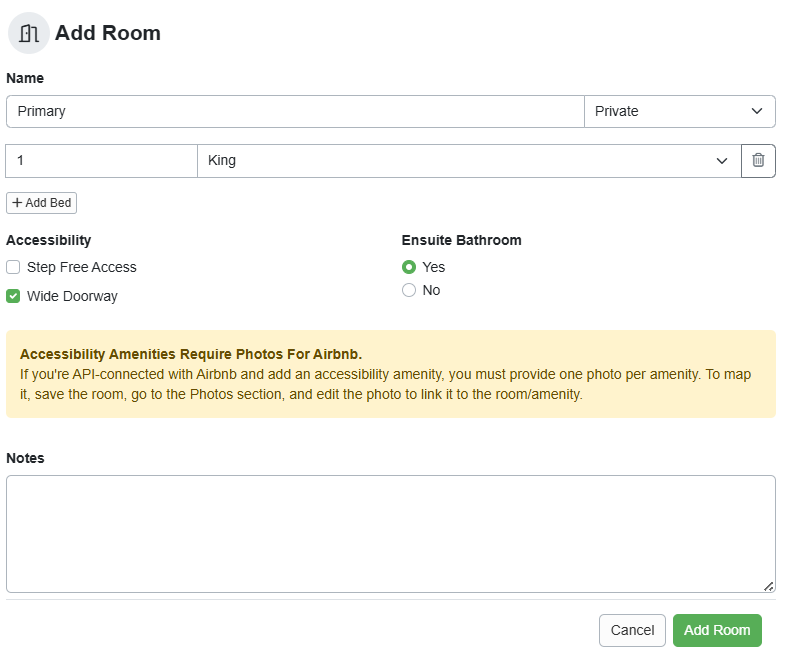 Add Bedroom Example
