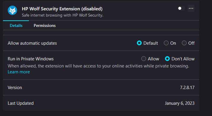 WP Wolf Security Extension
