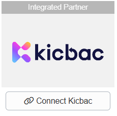 In OwnerRez, navigate to Settings > Financial > Payment Methods > + Connect a Payment Method > Integrated Partners > Connect Kicbac.