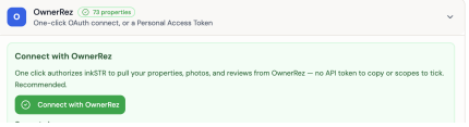 Click &ldquo;Connect with OwnerRez.&rdquo;