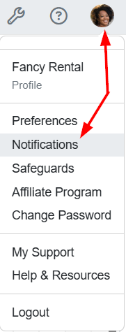 Navigate to your account Profile > Notifications.