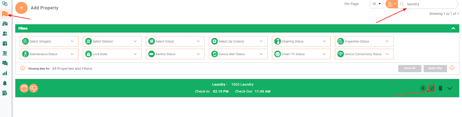 Go to Properties in Lynx, Edit Property Details.