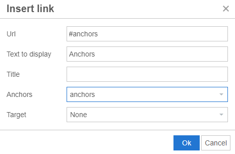 Add a link to the Anchor.