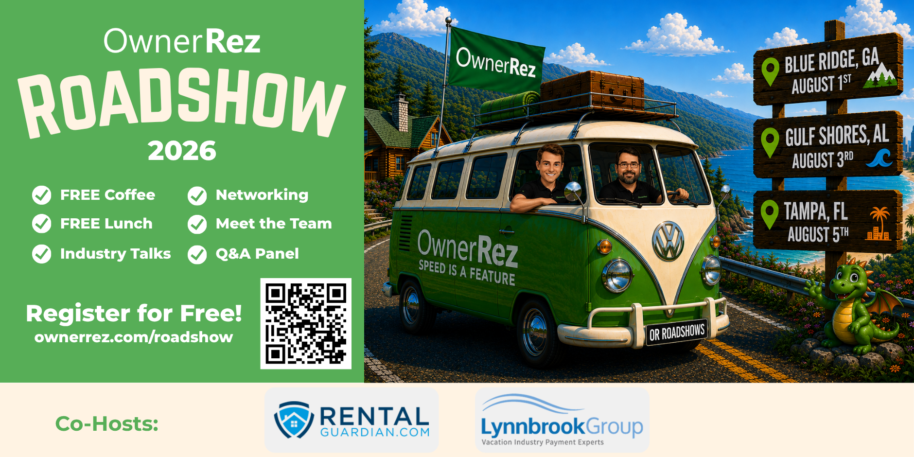 OwnerRez is Hitting the Road This Summer!