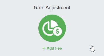 Navigate to Settings > Surcharges > + Create Surcharge > Rate Adjustment Fee.