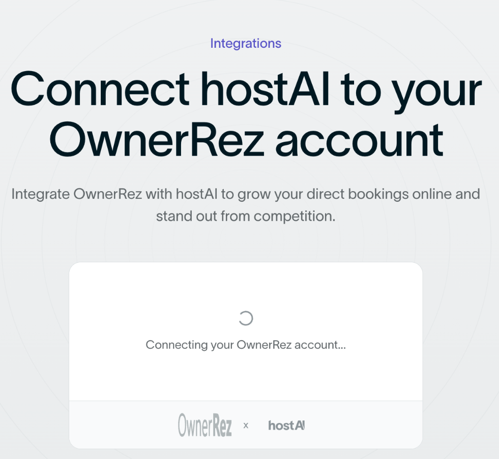 Log in to your OwnerRez account to confirm the access request.