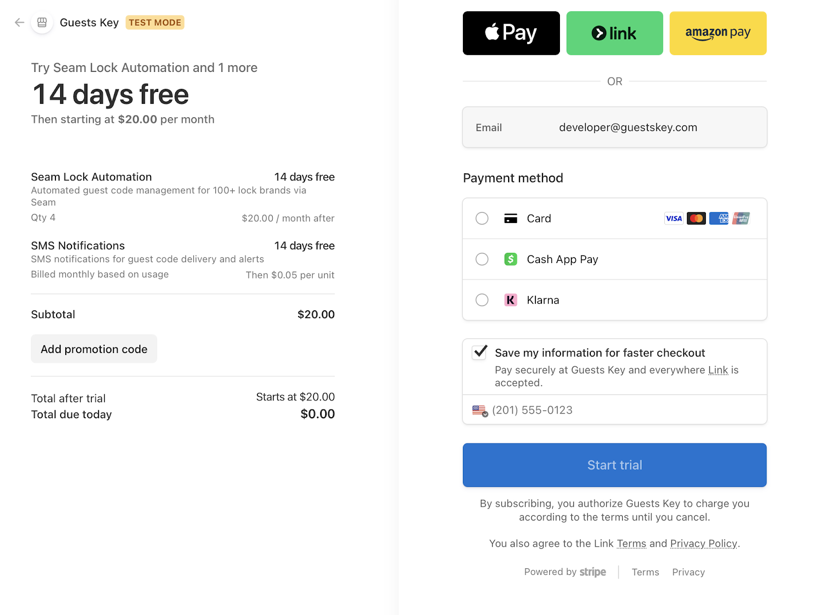 GuestsKey free trial