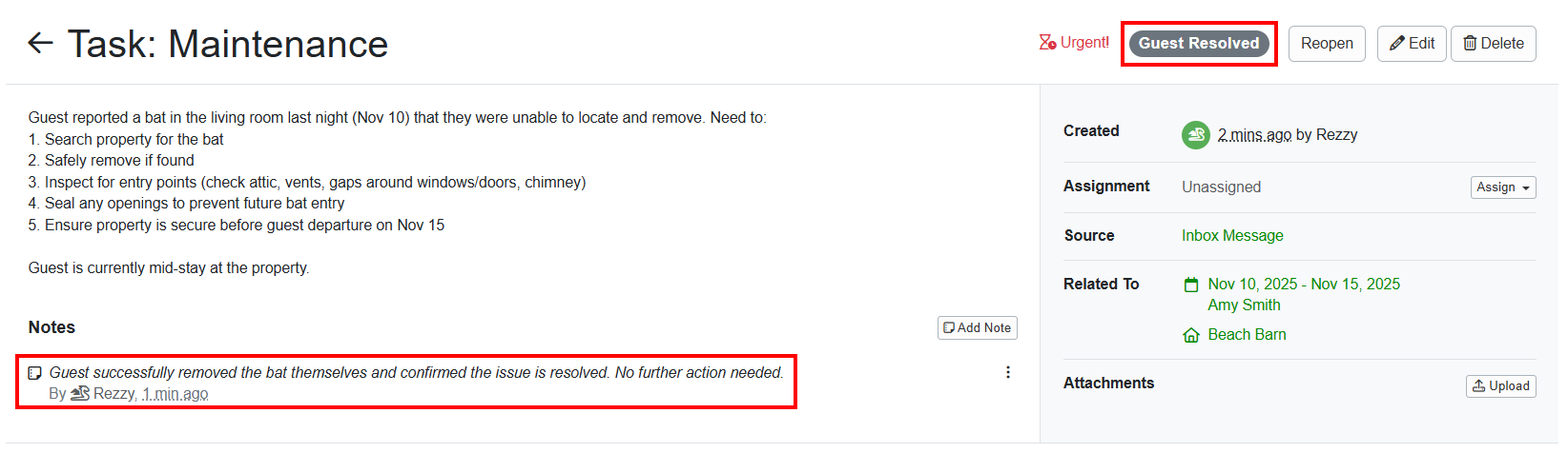 Rezzy AI Task Management Improvements