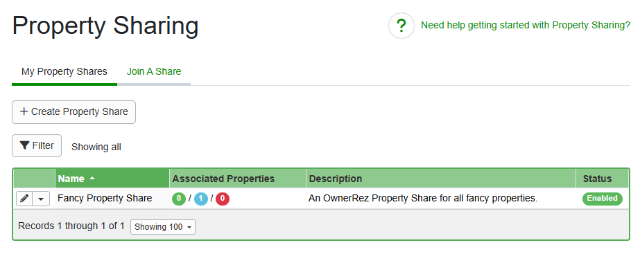 The Property Sharing area was modernized as part of our September 10th release.