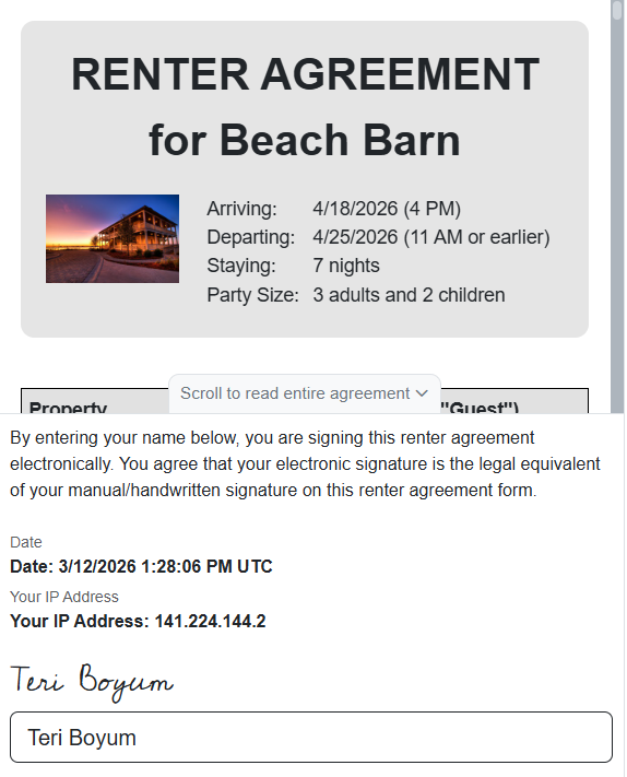 With our March 11th release, OwnerRez improved the default&nbsp;Agreement Title Display on mobile devices by reducing the rental agreement title font size from 32px to 22px and improving line-height styling.