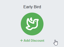 Navigate to Settings > Pricing > Discounts > + Create Discount > Early Bird.