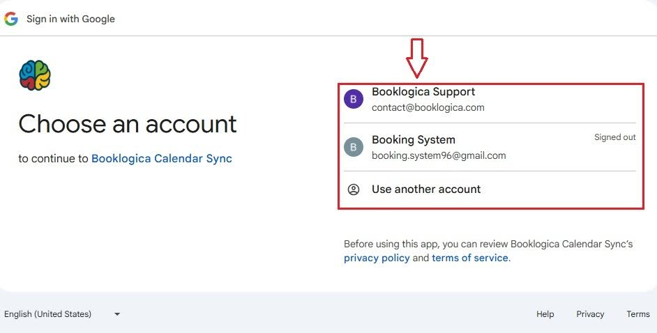 Click &ldquo;Connect Google Calendar&rdquo; in the email, then select the Google (Gmail) account where you want your OwnerRez bookings to sync. This step typically takes about 20 seconds.