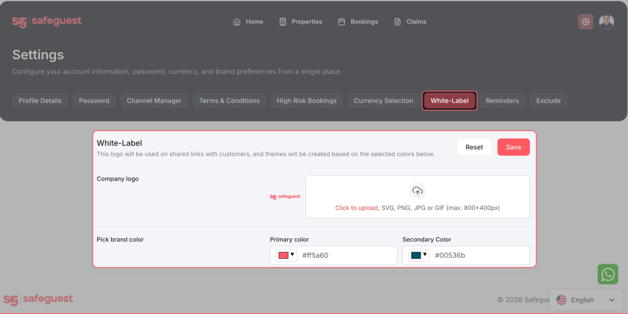 8.&nbsp;White-Label: Add your Company Logo and Brand Colors