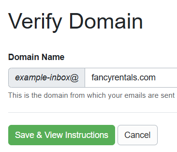 On the Verify Domain page, enter your website name in the Domain Name field. Make sure there are no spaces at the beginning or end. Also, make sure you don't include any http, www, or other characters.