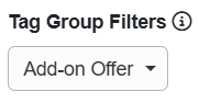 On the Change Availability/Property Search Widget pop-up > Tag Group Filters, select which Tag Groups you want guests to be able to see, and Save, then Save and Close.