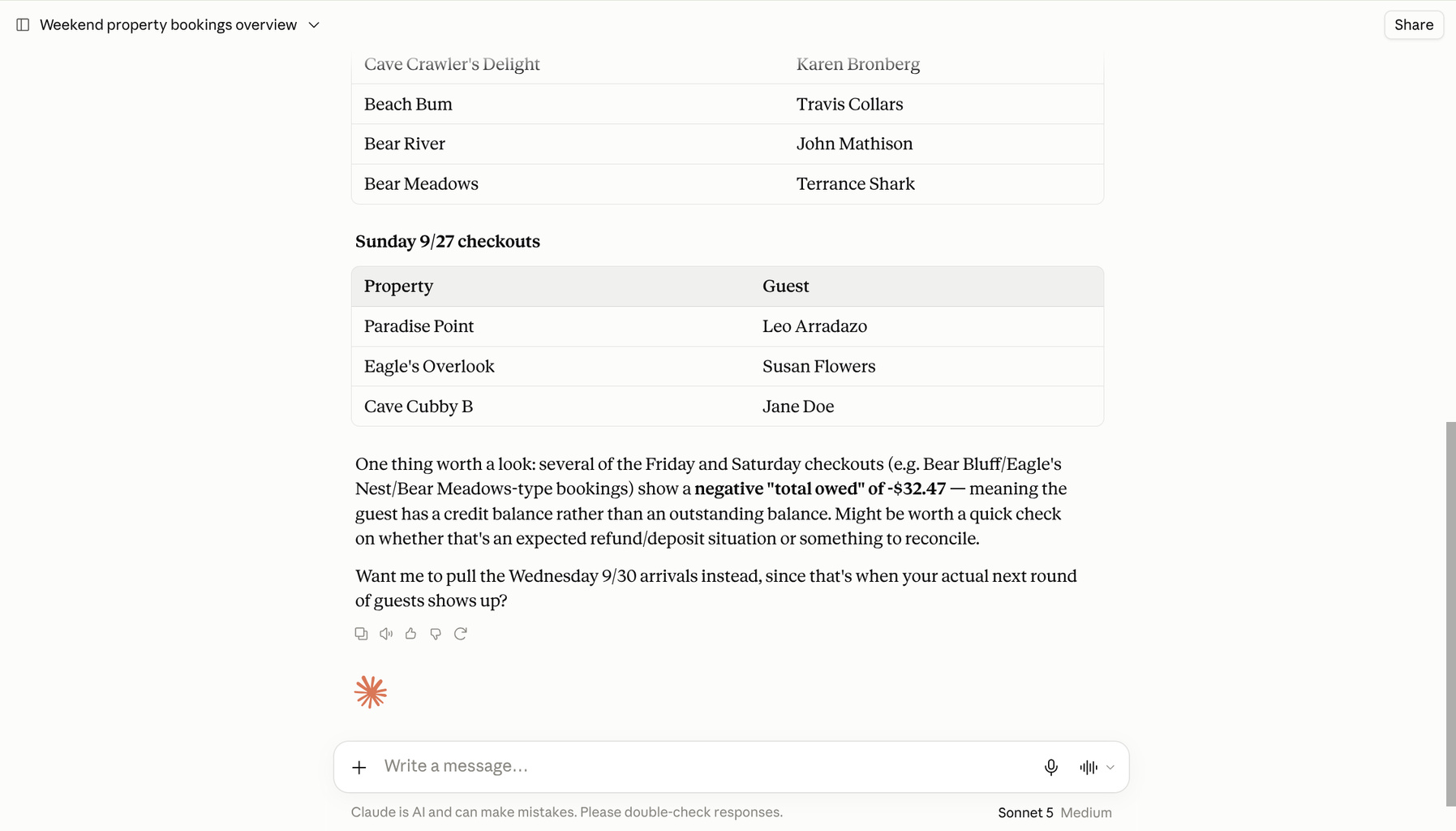 In many cases, your AI Assistant will ask follow-up questions to validate the request and ask whether it should perform further analysis on something interesting it came across.