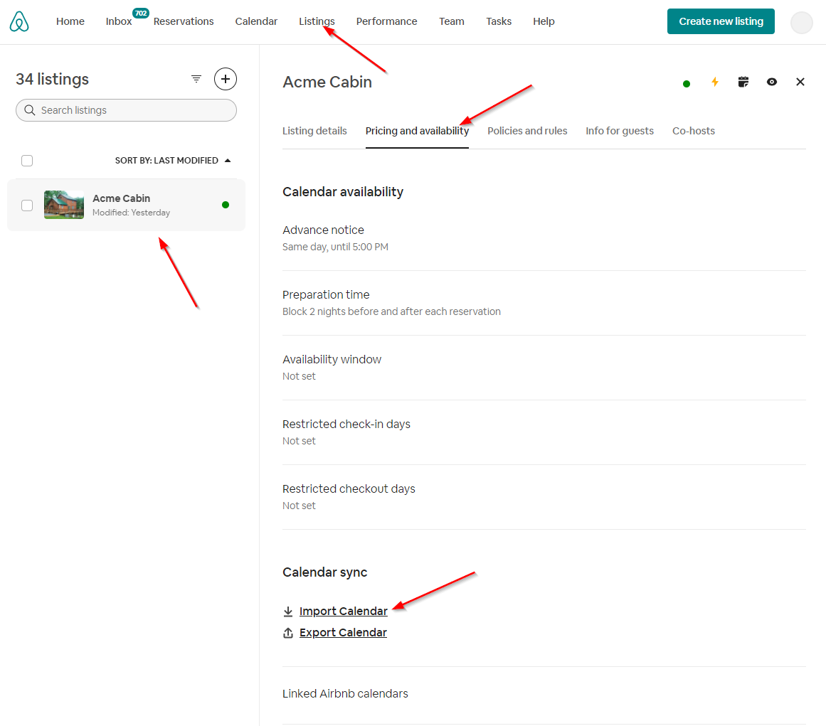 Airbnb guide - Calendar Import/Export - Channel Management - Support -  OwnerRez