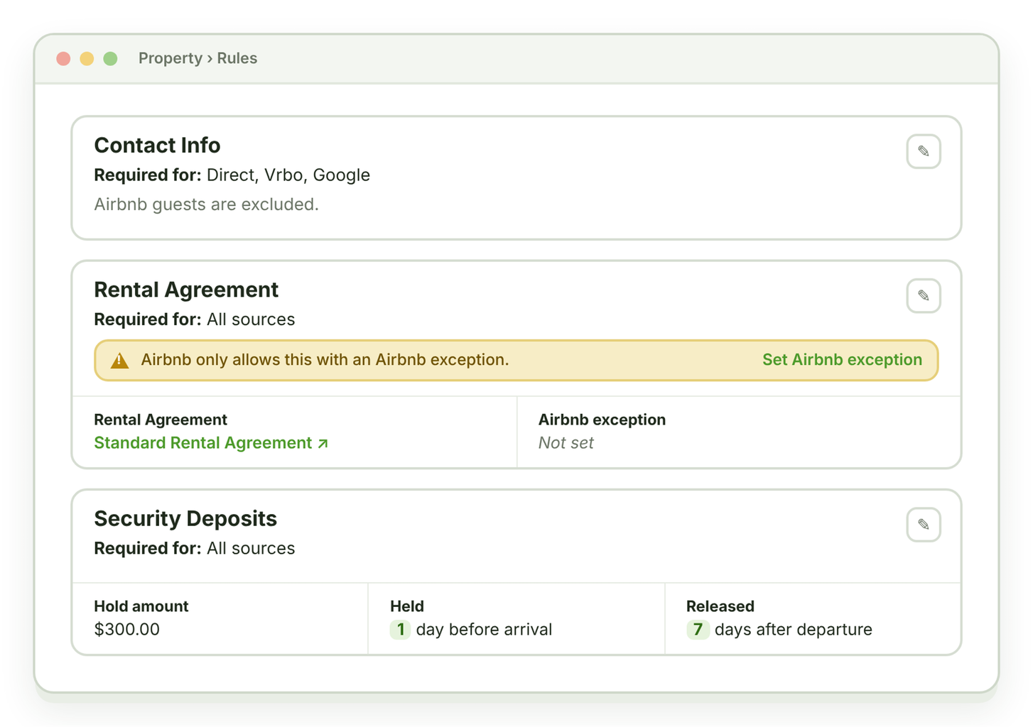 Property Rules
